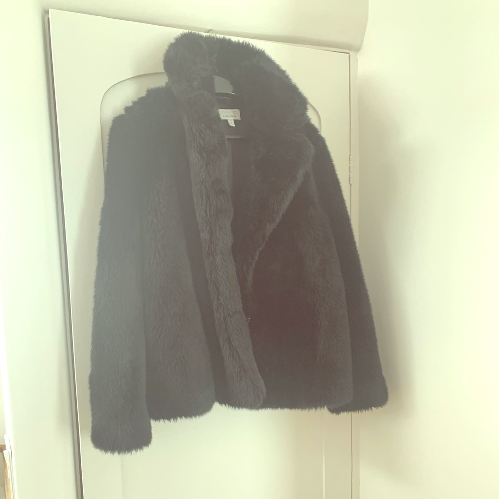 & other stories faux fur jacket